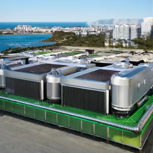 Rooftop Heat Pump Water Heating System Serves 500 Residents in Coastal City