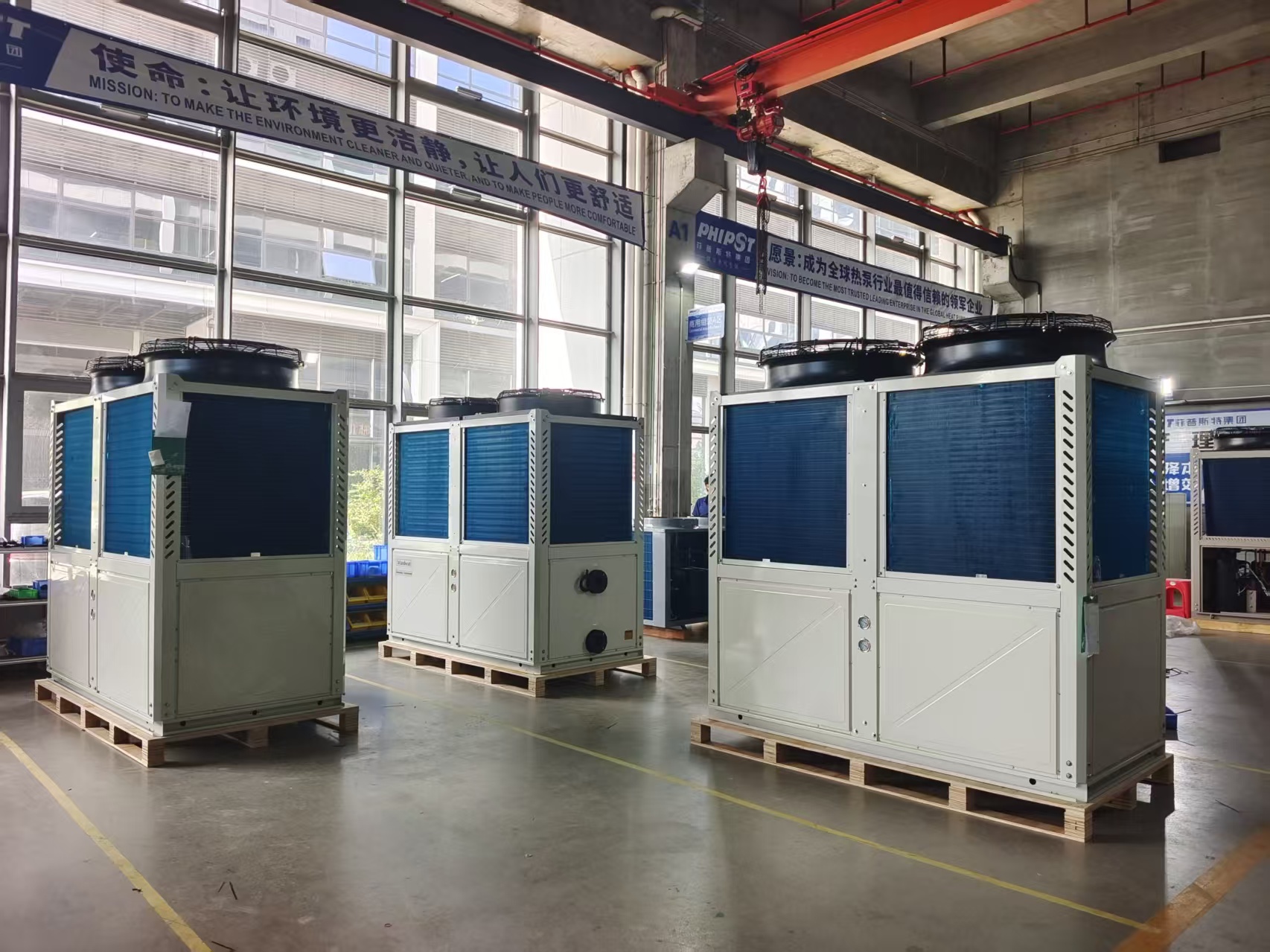 Copeland ZR125KCE-TFD-522 Scroll Compressor in 160kW Commercial Heat Pumps