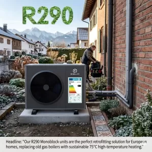 Retrofitting for the Future: R290 Heat Pump Achieves 75°C High-Temperature Heating in German Residential Project