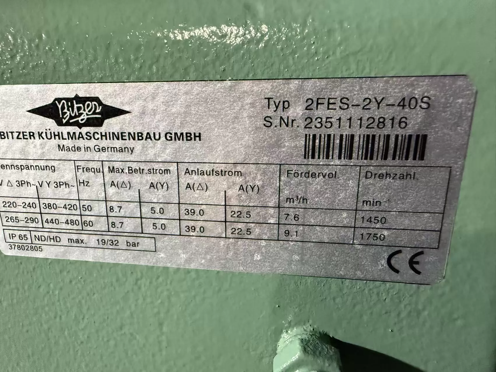 Semi-hermetic Reciprocating Compressor 2FES-2Y-40S