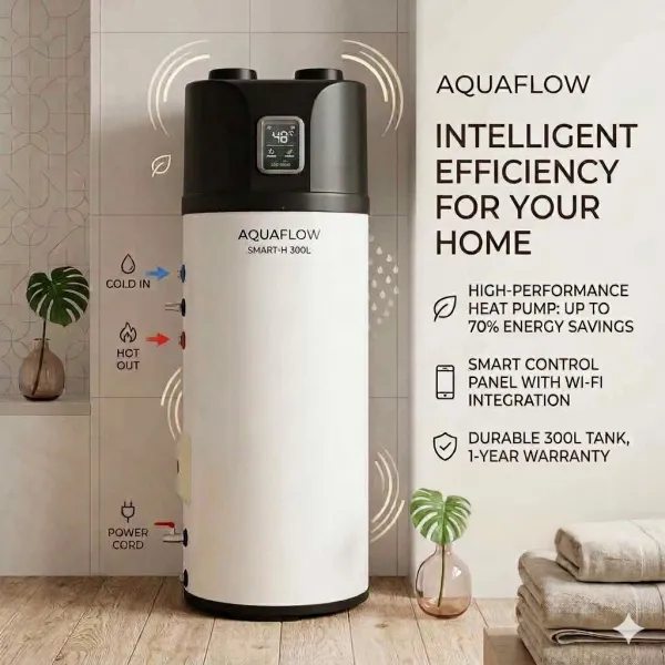 All-in-One Air Source Heat Pump Water Heater with Solar Coils