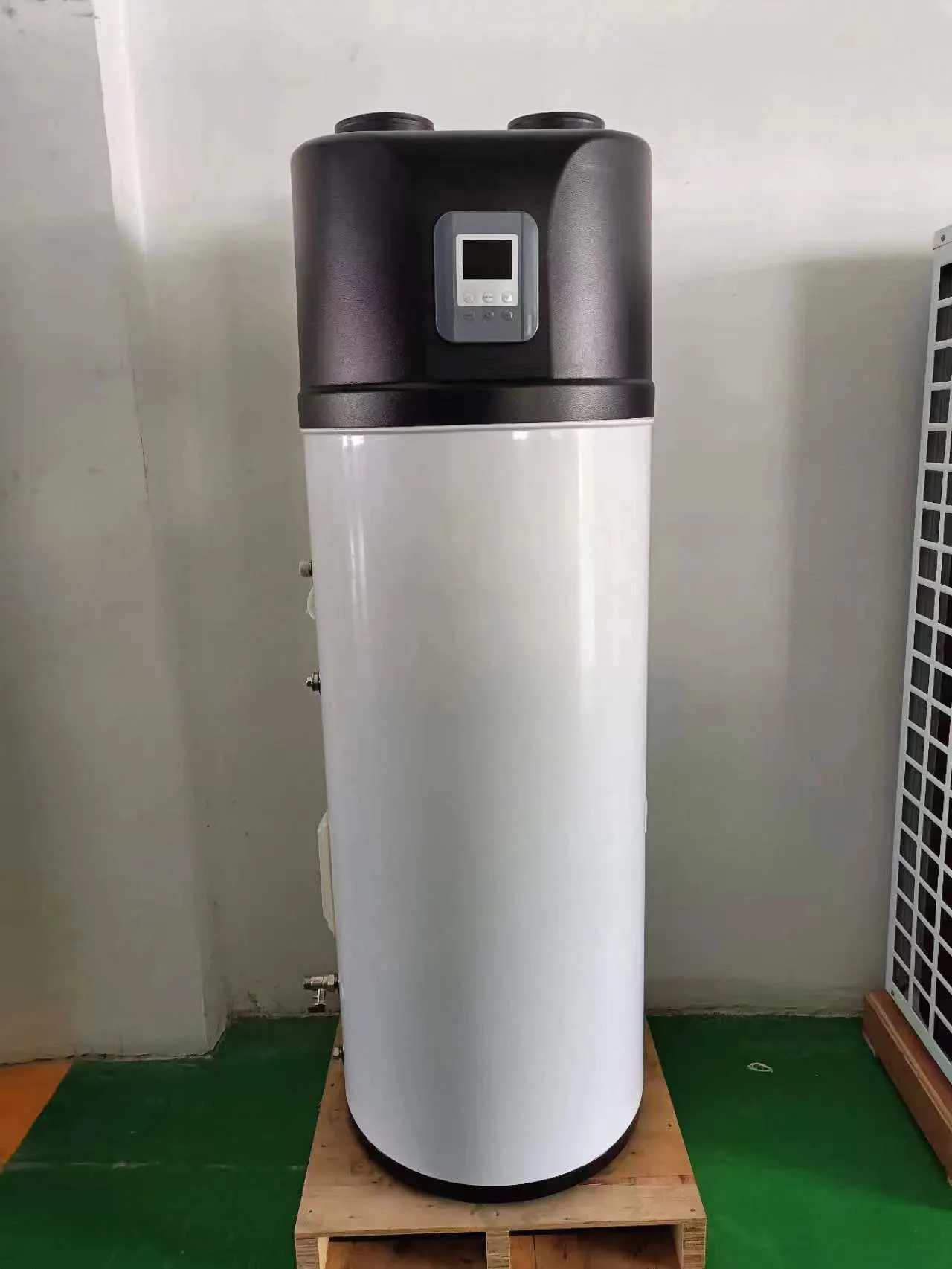 All-in-One Air Source Heat Pump Water Heater with Solar Coils