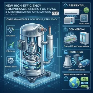 New High-Efficiency Compressor Series for HVAC & Refrigeration Applications