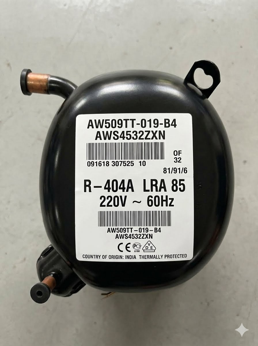 Tecumseh Compressor AWS4532ZXN (AW509TT-019-B4) R-404A 220V 60Hz