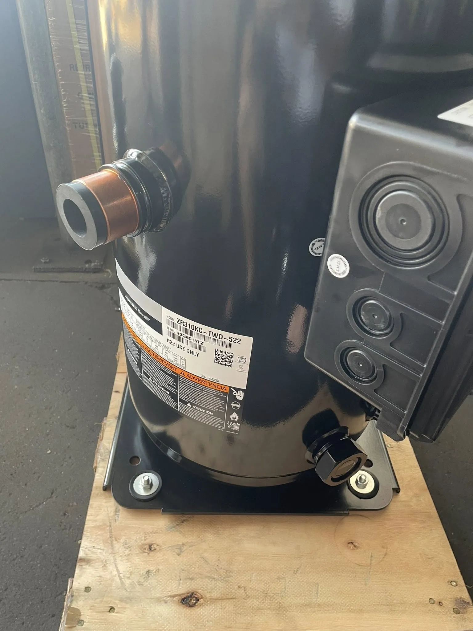 Copeland 25HP Scroll Compressor ZR310KCE-TWD-522 for HVAC