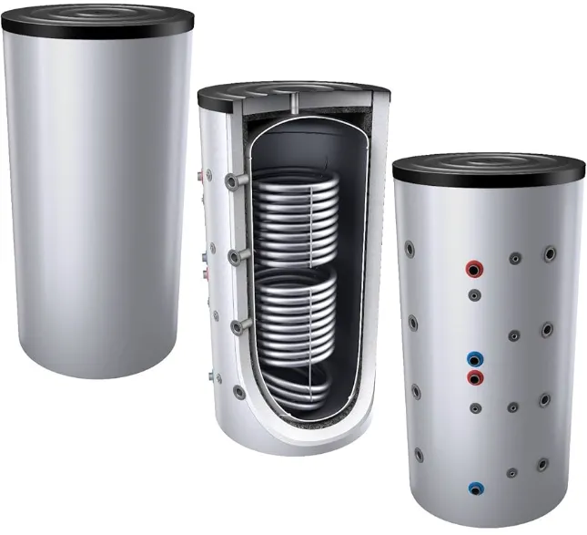 Pressurized Hot Water Tank with Stainless Steel Corrugated Pipe Heat Exchanger for Heat Pump