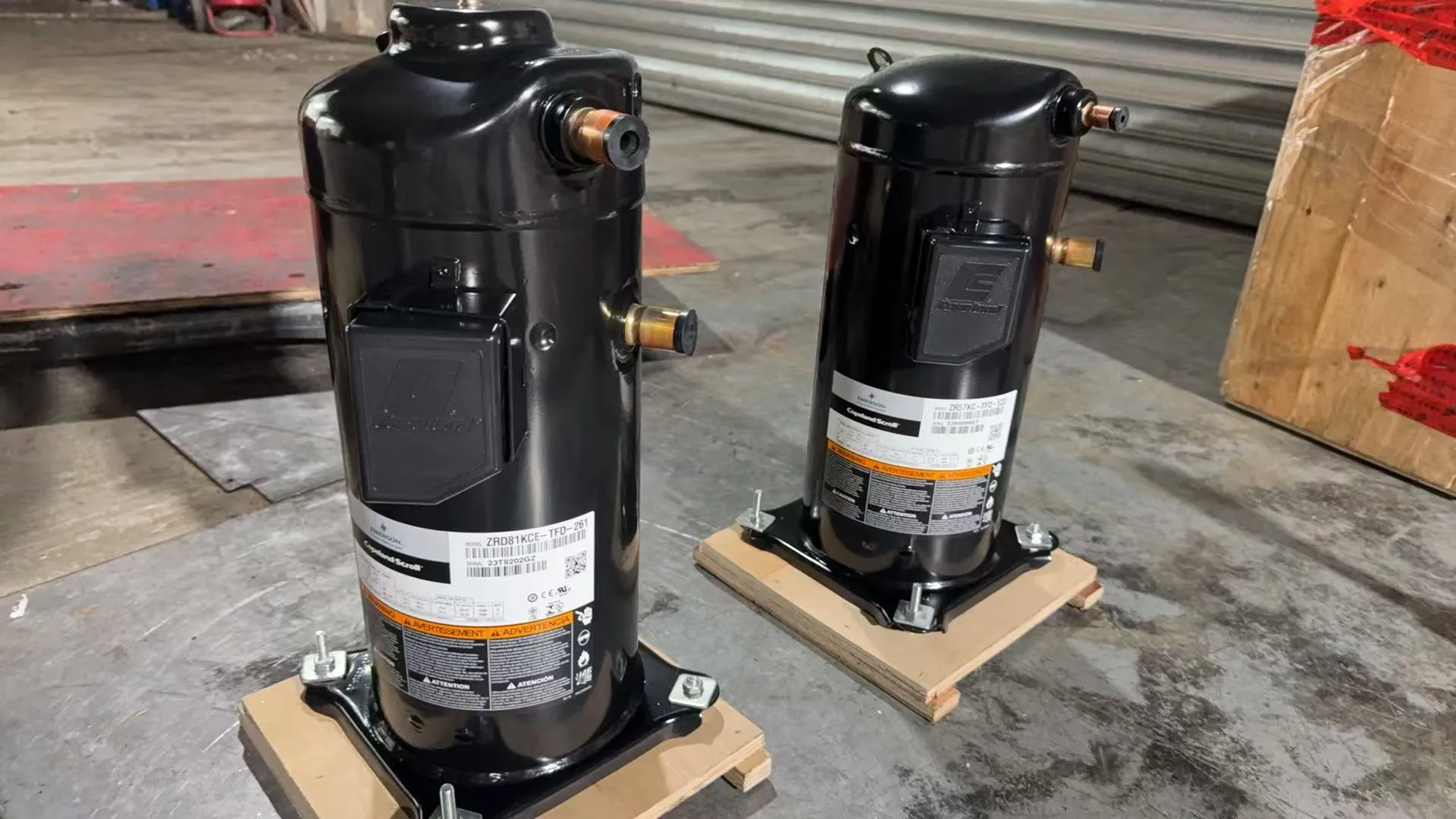 Brand New ZRD81KCE-TF5-281 Copeland Digital Scroll Compressor 6.8HP R410A 3-Phase 200-230V for AC Chiller System