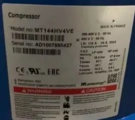 Danfoss Maneurop Reciprocating Compressor MT144HV4AVE / MT144-4VI 12HP R22