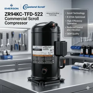 High Efficiency Copeland Scroll Compressor ZR94KC-TFD-522 Ready for Global Shipment
