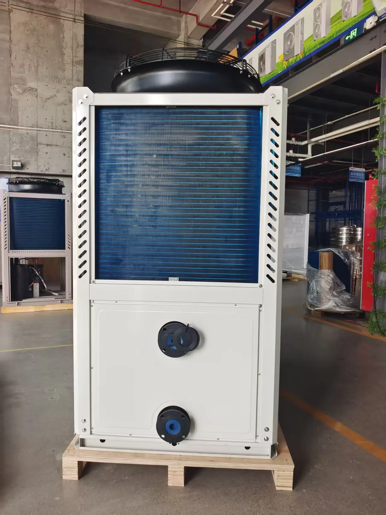 High-Efficiency Commercial Air Source Heat Pump for Space Heating and Cooling