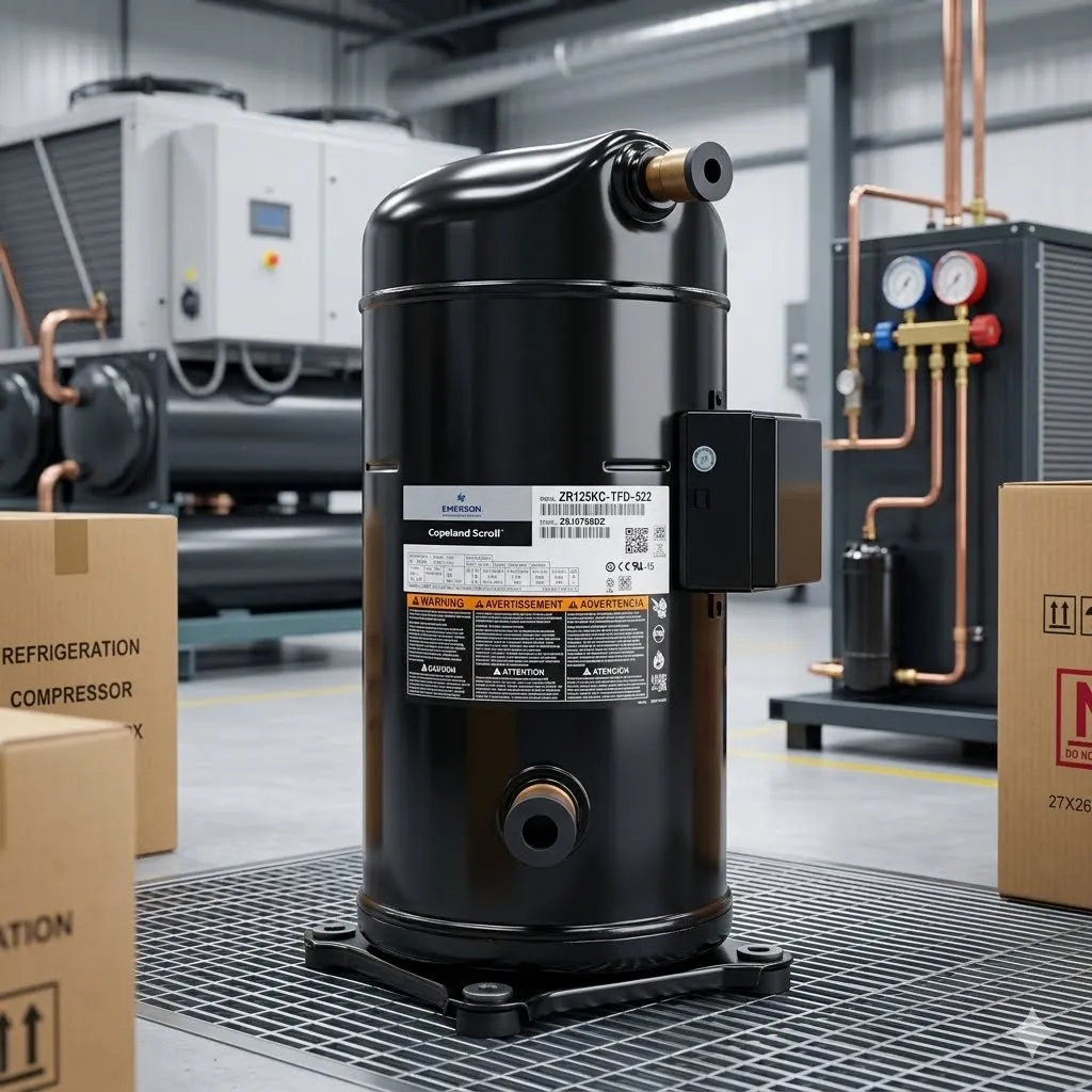 Copeland ZR125KC‑TFD‑522 Scroll Compressor for HVAC & Refrigeration System