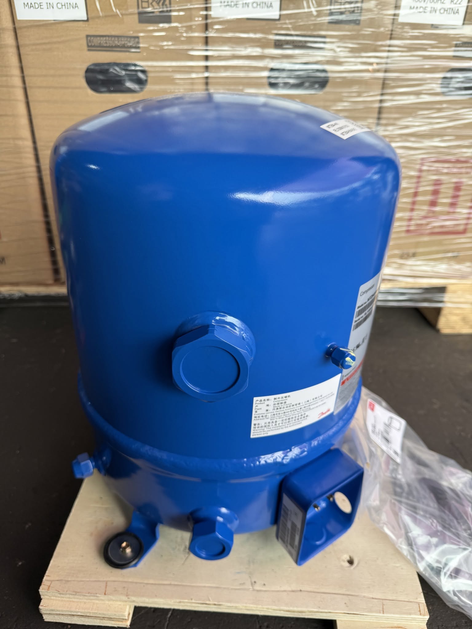 Danfoss Maneurop Reciprocating Compressor MTZ64HM4BVE | 5HP Hermetic Refrigeration Motor