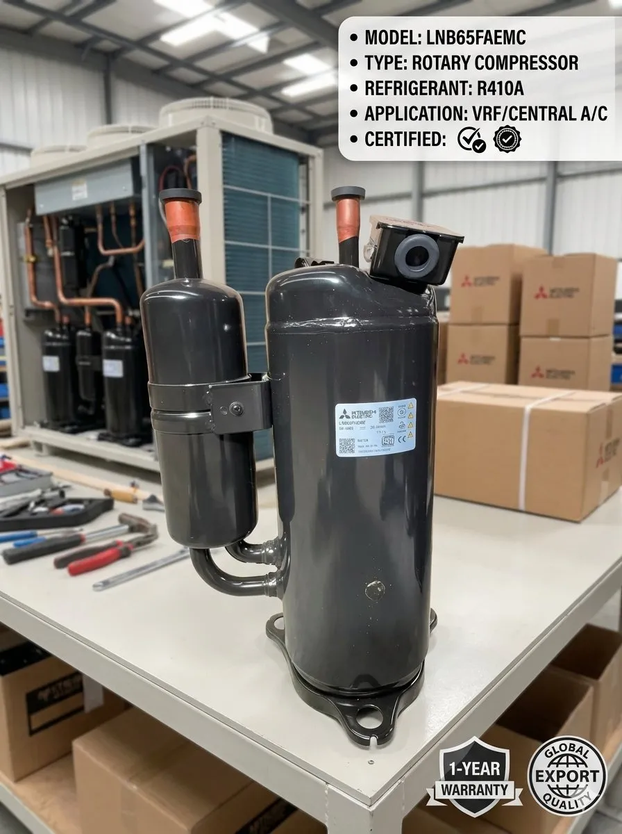 Mitsubishi LNB65FAEMC Scroll Compressor for Commercial Refrigeration